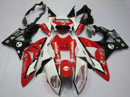 2009-2014 BMW S1000RR White Red Glossy Black Fairing Kit