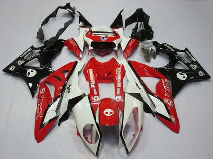 2009-2014 BMW S1000RR White Red Glossy Black Fairing Kit