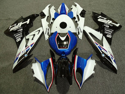 2009-2014 BMW S1000RR White Red Blue Glossy Black HP Fairing Kit