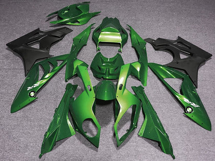 2009-2014 BMW S1000RR Green Matte Black Fairing Kit