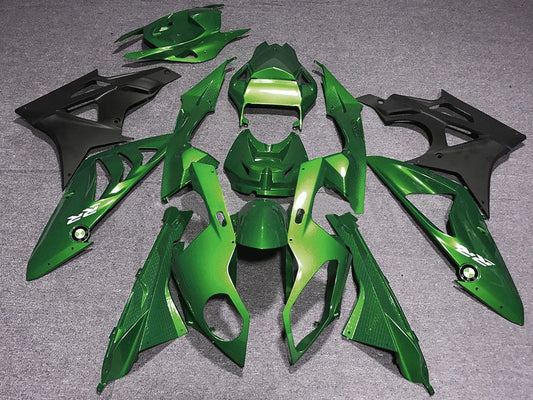 2009-2014 Green Matte Black BMW S1000RR Fairing Kit