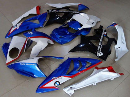 2009-2014 BMW S1000RR White Red Blue Glossy Black Fairing Kit