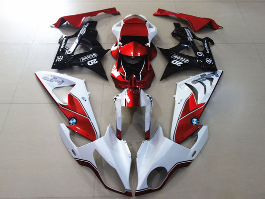 2009-2014 White Red Glossy Black BMW S1000RR Fairing Kit