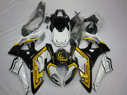 2009-2014 BMW S1000RR White Yellow Glossy Black Fairing Kit
