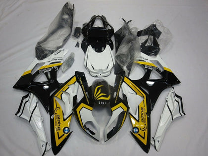 2009-2014 BMW S1000RR White Yellow Glossy Black Fairing Kit