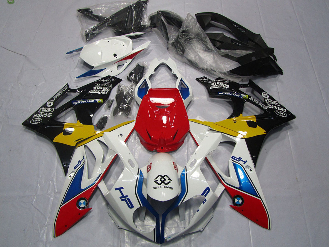 2009-2014 White Yellow Red Black Blue Hp BMW S1000RR Fairing Kit