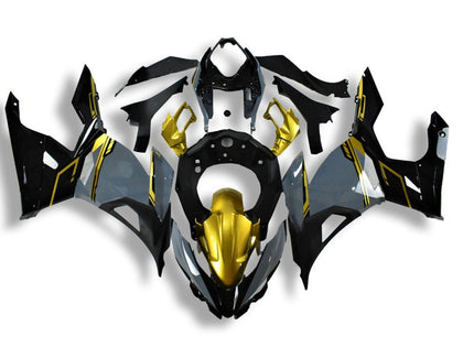 2018-2024 Kawasaki Ninja-400 Nardo Gray Gold Black EX400 Fairing Kit