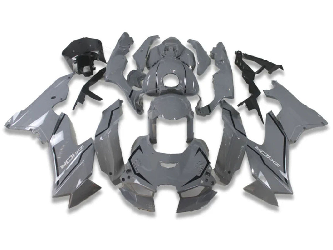 2021-2025 Nardo Grey Kawasaki ZX10R Motorcycle Fairings， Purchase 2021-2025 Nardo Grey Kawasaki ZX10R Motorcycle Fairings UK - UK