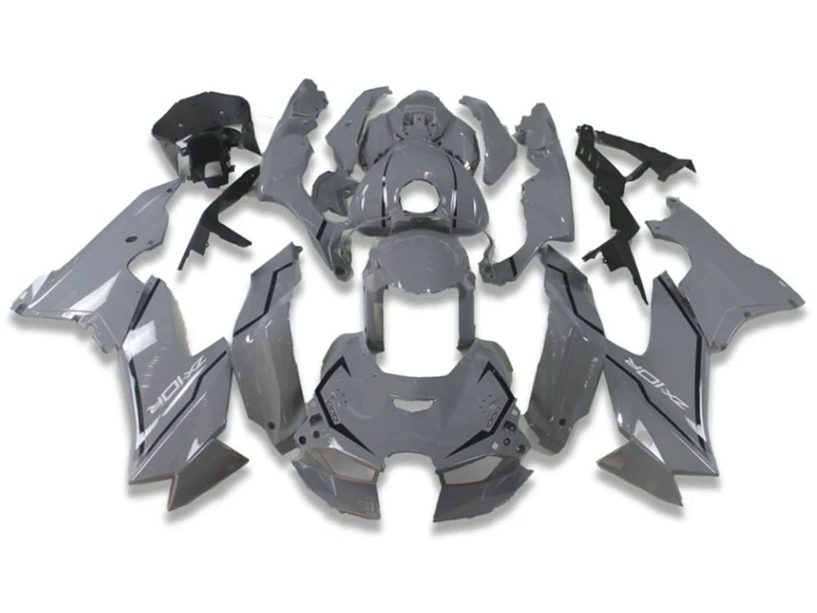 2021-2025 Nardo Grey Kawasaki ZX10R Motorcycle Fairings， Purchase 2021-2025 Nardo Grey Kawasaki ZX10R Motorcycle Fairings UK - UK