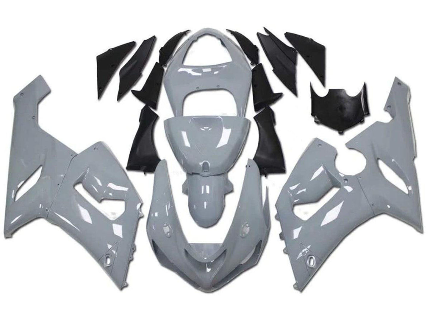 2005-2006 Nardo Grey Kawasaki ZX6R Motorcycle Fairings， Purchase 2005-2006 Nardo Grey Kawasaki ZX6R Motorcycle Fairings UK - UK