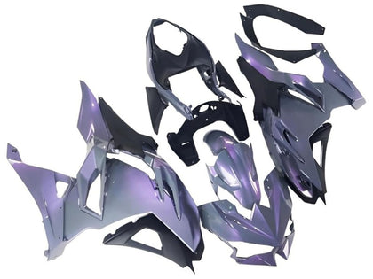 2024-2025 Kawasaki Ninja-500 Chameleon Gray Dazz Pearl Purple EX500R Fairing Kit
