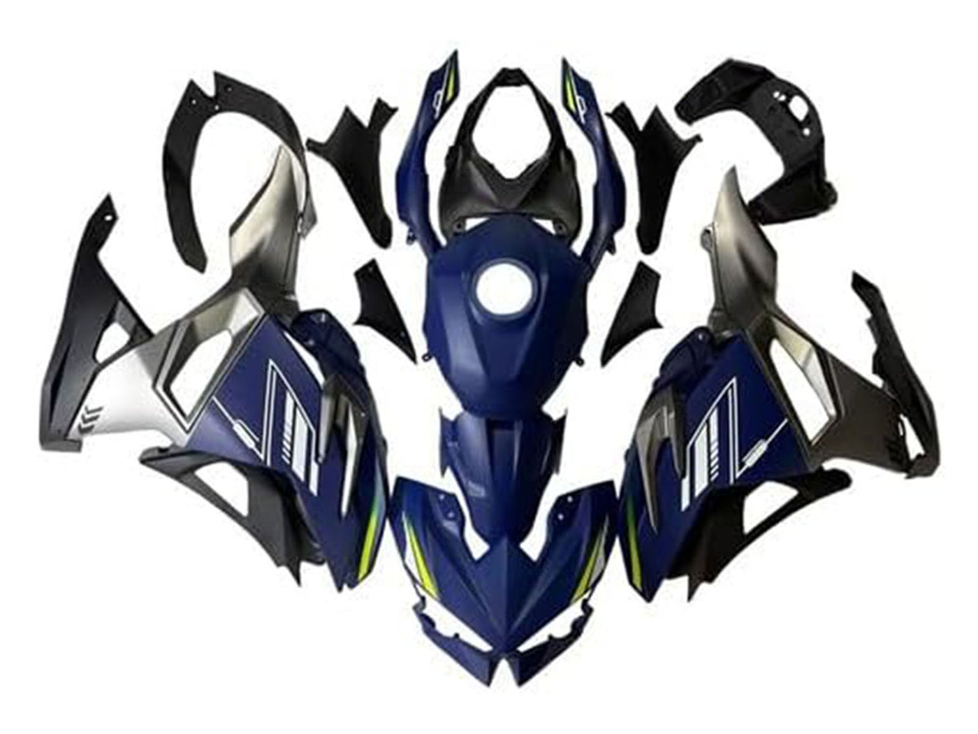 2024-2025 Blue Black Silver Kawasaki Ninja 500 EX500R Fairing Kit