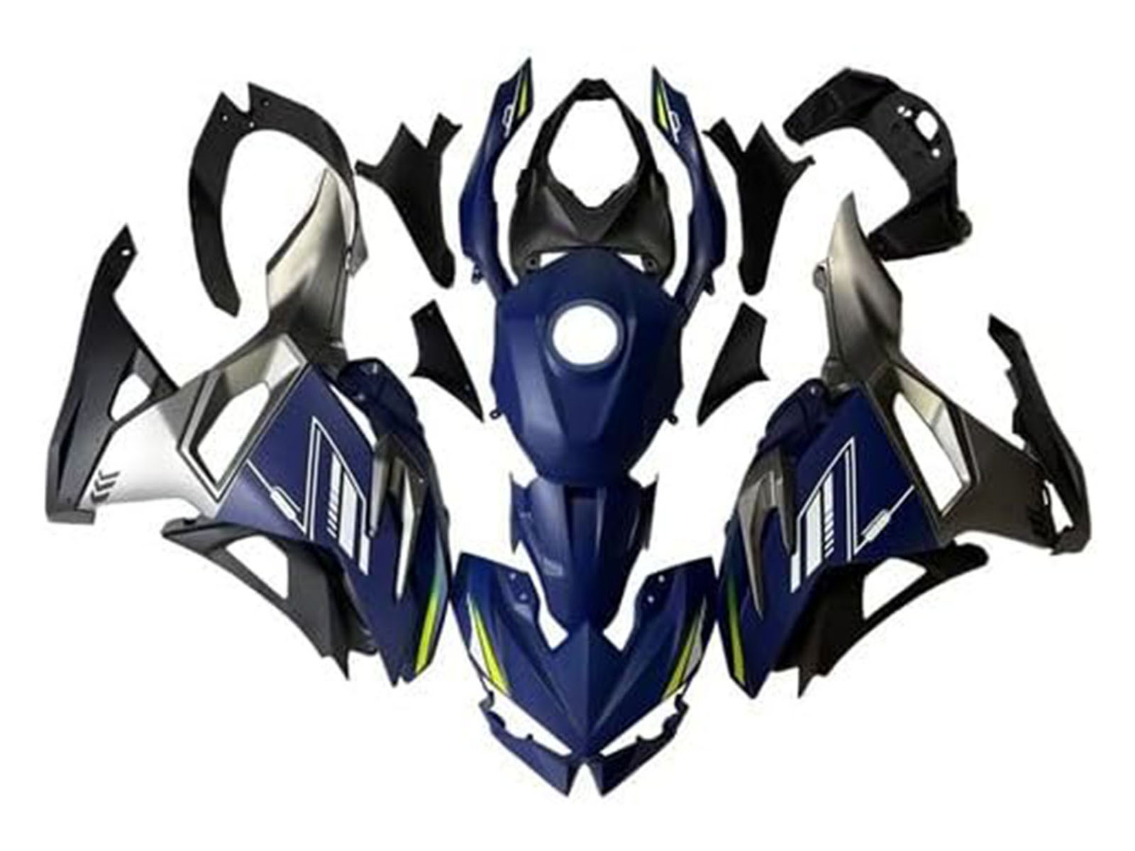 2024-2025 Blue Black Silver Kawasaki Ninja 500 EX500R Fairing Kit
