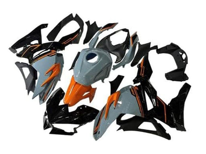 2024-2025 Kawasaki Ninja-500 Gray Orange Black EX500R Fairing Kit