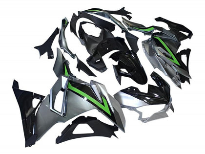 2024-2025 Kawasaki Ninja-500 Iron Gray Green EX500R Fairing Kit