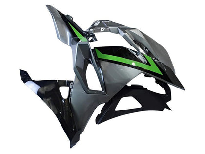 2024-2025 Kawasaki Ninja-500 Iron Gray Green EX500R Fairing Kit