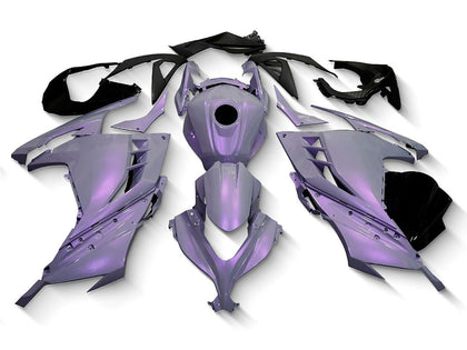 2013-2024 Kawasaki Ninja-300 Chameleon Gray Dazz Pearl Purple EX300R Fairing Kit