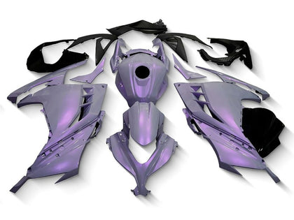 2013-2024 Kawasaki Ninja-300 Chameleon Gray Dazz Pearl Purple EX300R Fairing Kit