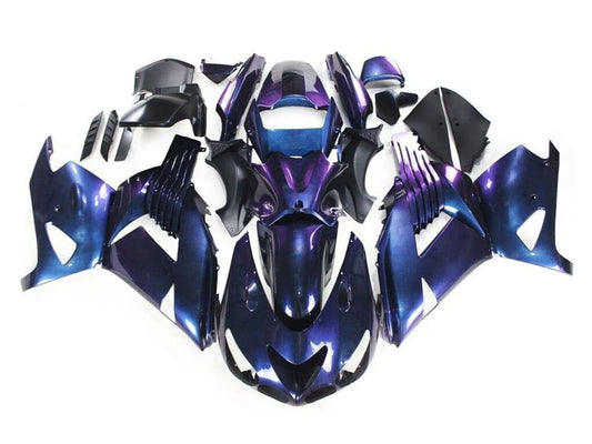 2006-2011 Chameleon Blue Purple Kawasaki Ninja ZX14R ZZR1400 Fairing Kit