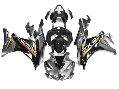 2019-2025 Kawasaki ZX25R / 25R Black Gray Zx Fairing Kit