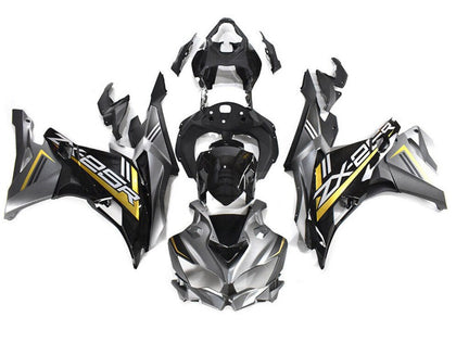 2019-2025 Kawasaki ZX25R / 25R Black Gray Zx Fairing Kit