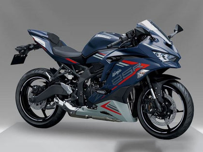 2019-2025 Kawasaki ZX25R / 25R Blue Gray Ninja Zx Fairing Kit