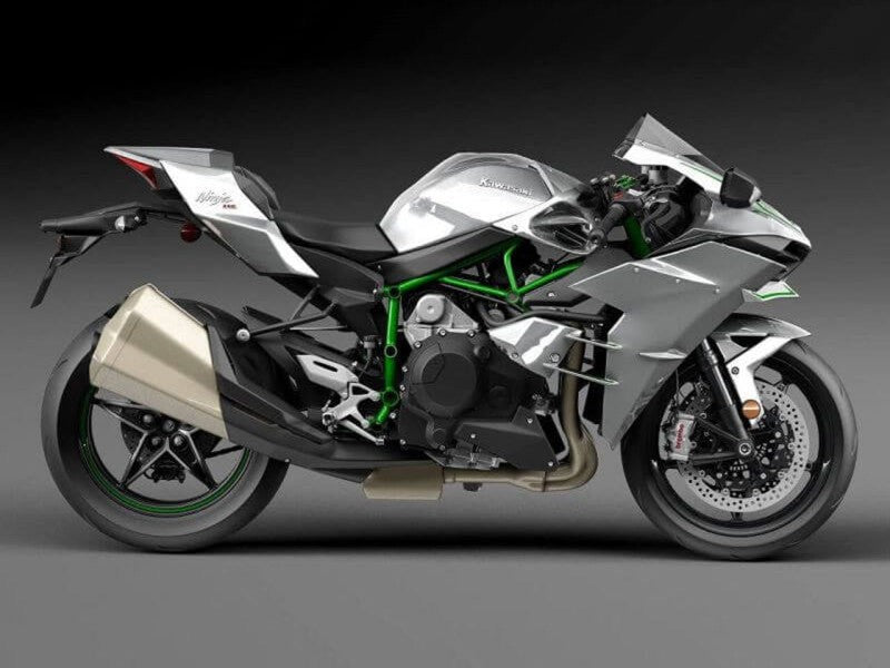 Purchase 2015-2022 Silver Kawasaki Ninja H2 Motorcycle Fairings UK