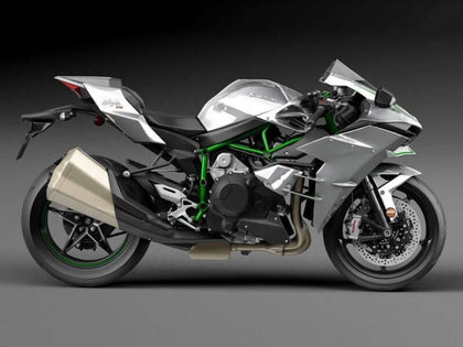 2015-2022 Kawasaki Ninja-H2 Silver Gray Fairing Kit