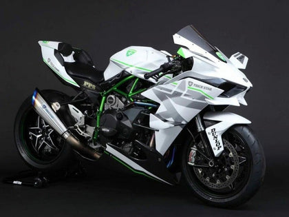 2015-2022 Kawasaki Ninja-H2 White Silver Fairing Kit