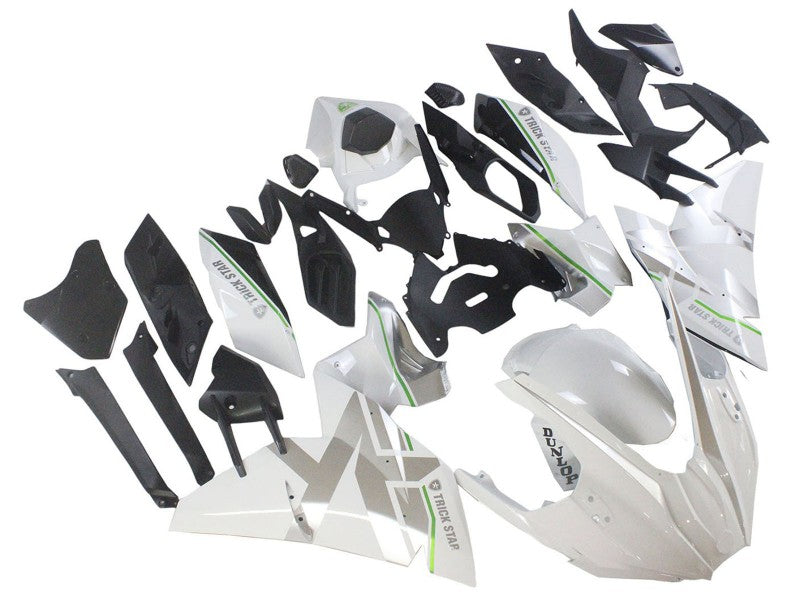 Purchase 2015-2022 White Silver Green Kawasaki Ninja H2 Motorcycle Fairings UK