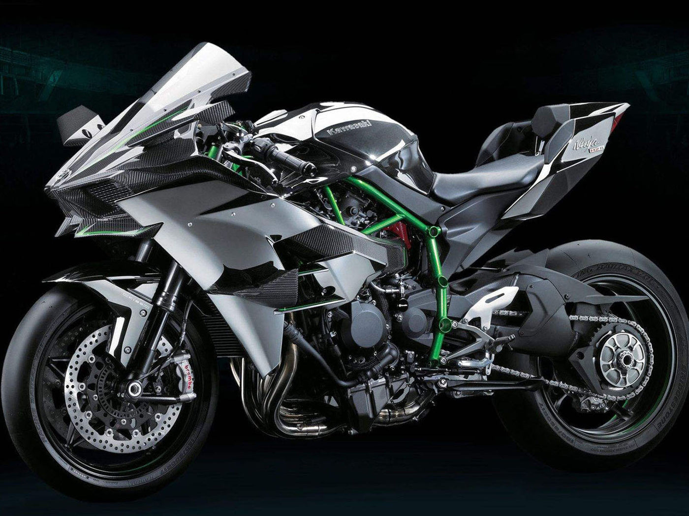 2015-2022 Grey Kawasaki Ninja H2 Kits Fairing Kit