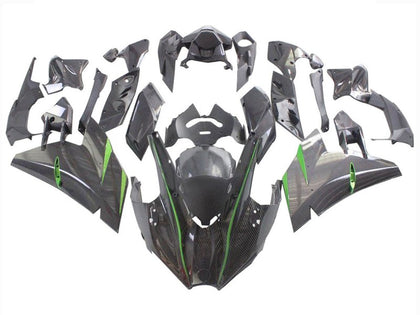2015-2022 Kawasaki Ninja-H2 Black Carbon Fiber Fairing Kit