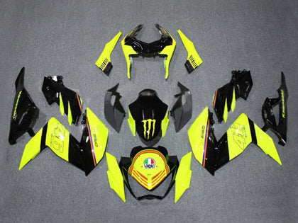 2015-2016 Kawasaki Z250 / Z300 Yellow Black Fairing Kit