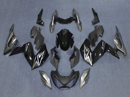 2015-2016 Kawasaki Z250 / Z300 Gray Black Fairing Kit