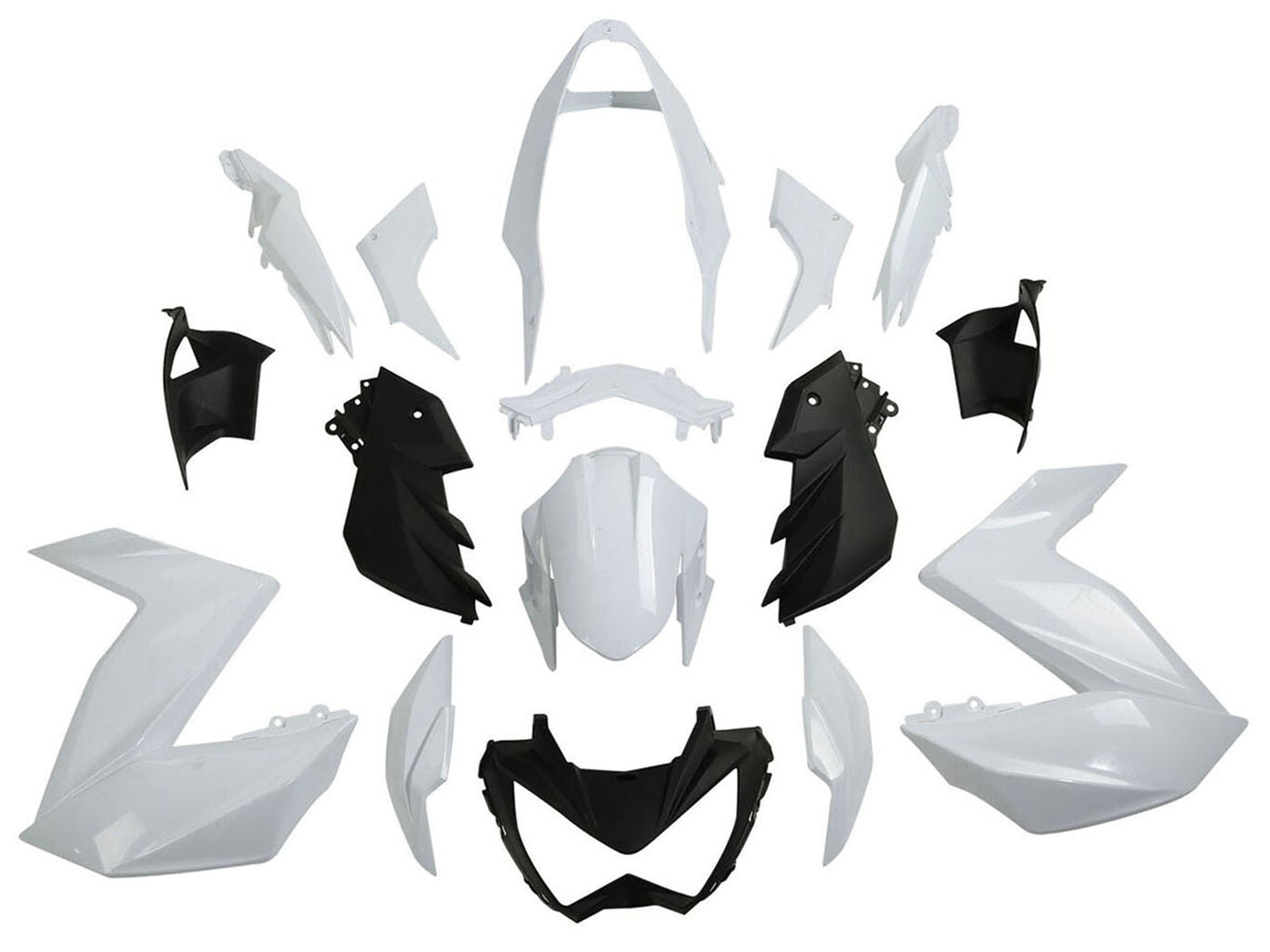 2015-2016 Unpainted Kawasaki Z250 Z300 Fairing Kit