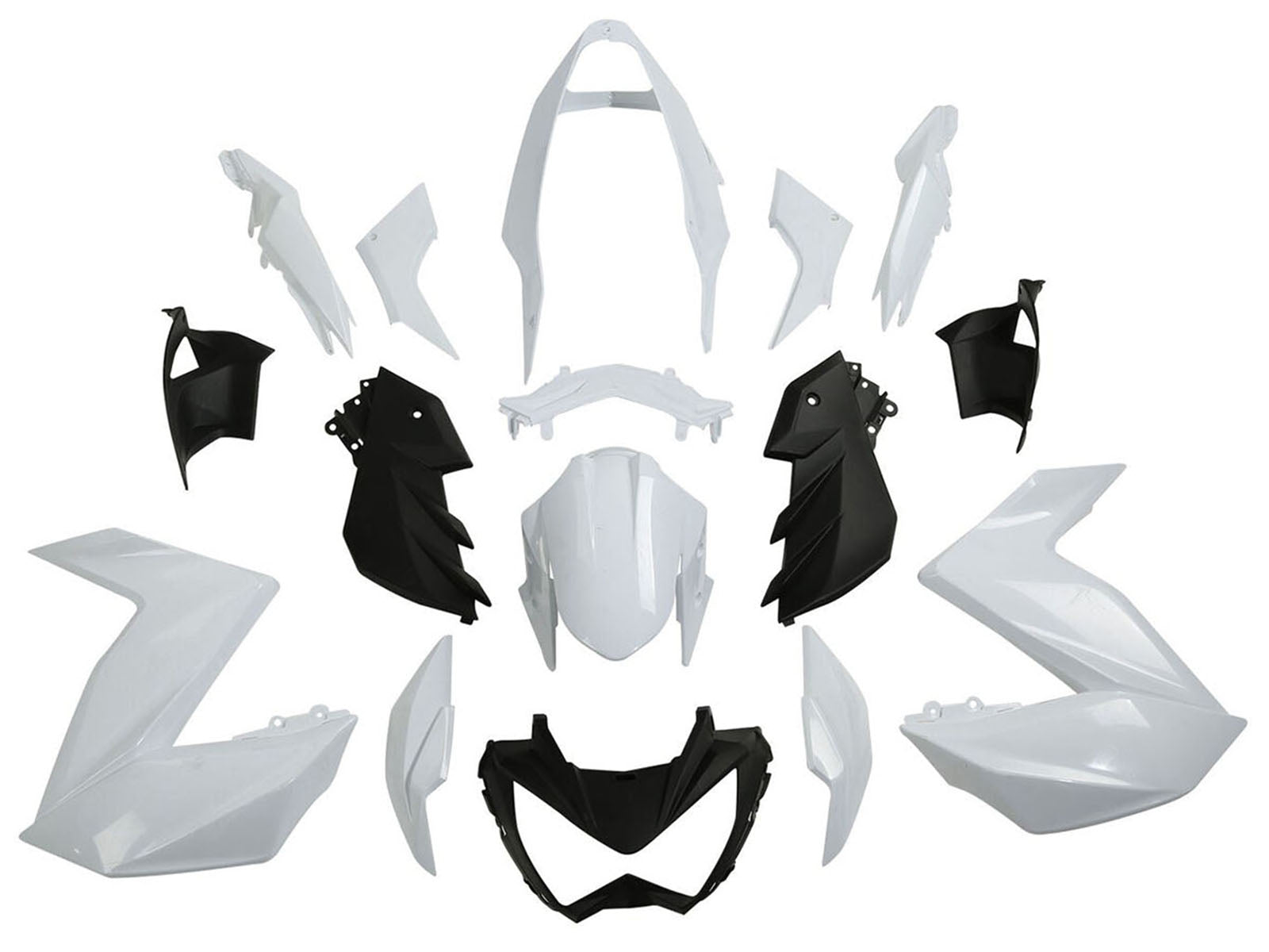 2015-2016 Unpainted Kawasaki Z250 Z300 Fairing Kit