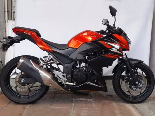 2015-2016 Orange Red Kawasaki Z250 Z300 Fairing Kit