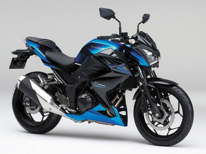 2015-2016 Kawasaki Z250 / Z300 Blue Black Fairing Kit
