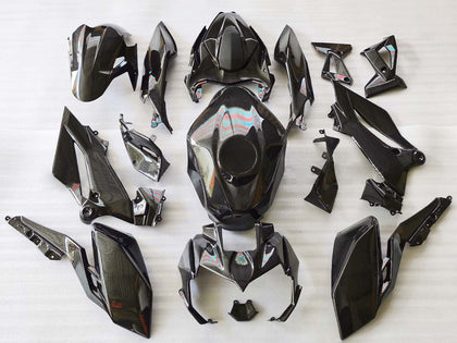 2018-2024 Kawasaki Z400 Black Carbon Fiber Fairing Kit