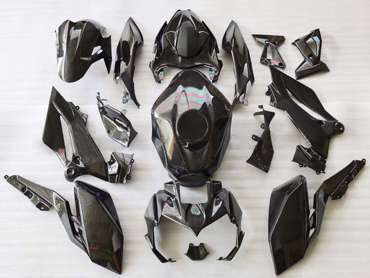 2018-2024 Black Carbon Fiber Kawasaki Z400 Fairing Kit