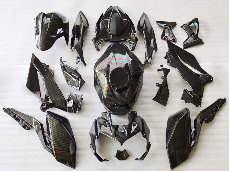 Purchase 2018-2024 Black Carbon Fiber Kawasaki Z400 Motorcycle Fairings UK