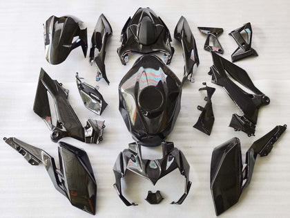 2018-2024 Kawasaki Z400 Black Carbon Fiber Fairing Kit