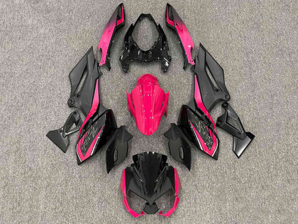 2018-2024 Kawasaki Z400 Black Bright Pink Fairing Kit