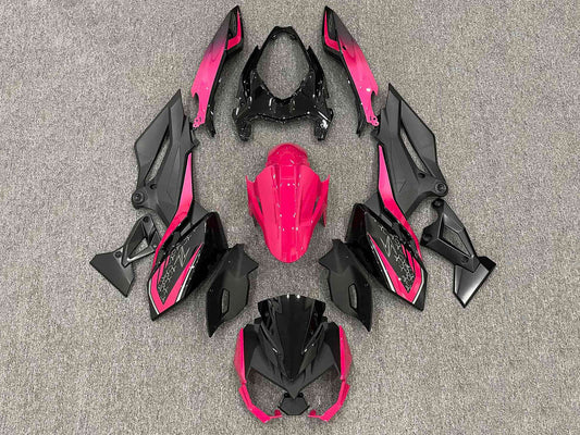 2018-2024 Black Bright Pink Kawasaki Z400 Fairing Kit