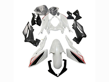 2018-2024 Kawasaki Z400 Black White Red Fairing Kit