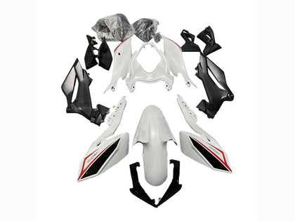 2018-2024 Kawasaki Z400 Black White Red Fairing Kit