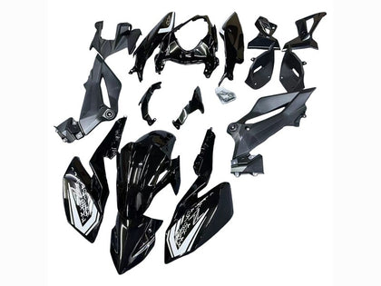 2018-2024 Kawasaki Z400 Glossy Black Fairing Kit