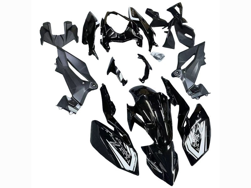 Purchase 2018-2024 Glossy Black Kawasaki Z400 Motorcycle Fairings UK