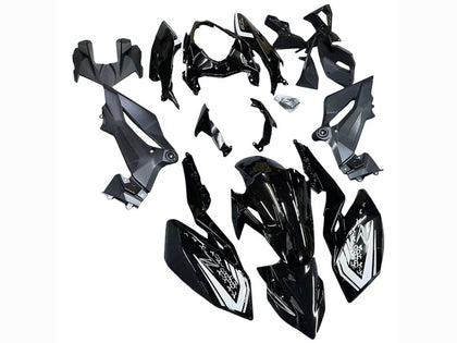 2018-2024 Kawasaki Z400 Glossy Black Fairing Kit