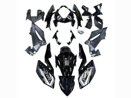 2018-2024 Kawasaki Z400 Glossy Black Fairing Kit
